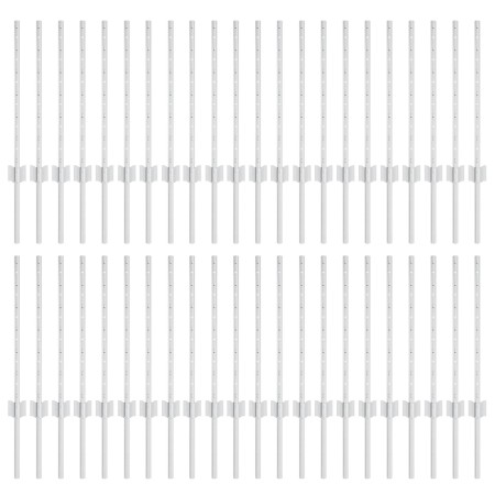 Postes para cerca  44 pcs U-Canal Plata 100 cm Acero | Foro24.es | Tu tienda online para hogar, jardín y más Foro24.es