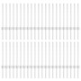 Postes para cerca  44 pcs U-Canal Plata 100 cm Acero | Foro24.es | Tu tienda online para hogar, jardín y más Foro24.es
