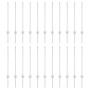 Postes de Cerca 22 pcs U-Channel Plateado 120 cm Acero de , Postes de cerca - Ref: Foro24-3335952, Precio: 80,80 €, Descuento: %