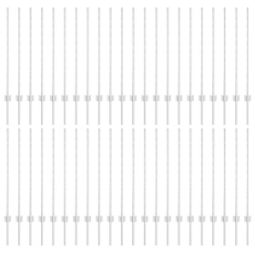 Comprar Postes de Cerca 88 pcs U-Channel Plata