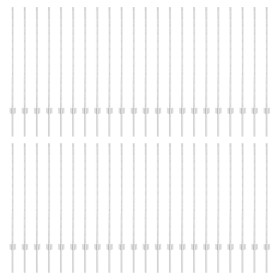 Postes de cerca 88 pcs U-Channel plata 160 cm acero de , Postes de cerca - Ref: Foro24-3335957, Precio: 193,82 €, Descuento: ...
