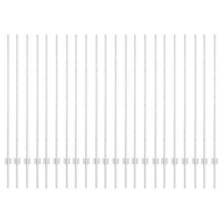 Postes de cercas 44 pcs canal en U plateado 180 cm de acero de , Postes de cerca - Ref: Foro24-3335958, Precio: 103,30 €, Des...