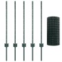 Cerca Euro con 5 postes en U Verde 0.8x10 m de acero de , Postes de cerca - Ref: Foro24-3335966, Precio: 63,42 €, Descuento: ...