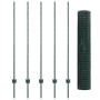 Valla Euro con 5 Postes U Verde 1.4x10 m Acero de , Postes de cerca - Ref: Foro24-3335969, Precio: 99,00 €, Descuento: %