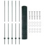 Valla Euro de con 5 Postes U Verde 1.5x10 m Acero de , Postes de cerca - Ref: Foro24-3335986, Precio: 96,35 €, Descuento: -5%%