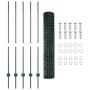 Cerca Euro con 5 Postes U Verde 1.4x10 m Acero de , Postes de cerca - Ref: Foro24-3335985, Precio: 92,14 €, Descuento: -5%%