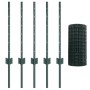 Valla Euro con 5 postes en U Verde 0.6x10 m Acero de , Postes de cerca - Ref: Foro24-3335997, Precio: 45,42 €, Descuento: -5%%