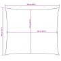 Toldo de vela rectangular tela Oxford gris taupe 2x2,5 m en Sombrillas | Comprar online en Foru.es