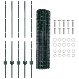 Conjunto de Cerca de Jardín Set de 2 Verde de , Postes de cerca - Ref: Foro24-3336042, Precio: 59,01 €, Descuento: %