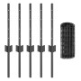 Cerca Euro con 5 Postes U Gris 0.4x10 m Acero de , Postes de cerca - Ref: Foro24-3336078, Precio: 39,05 €, Descuento: %