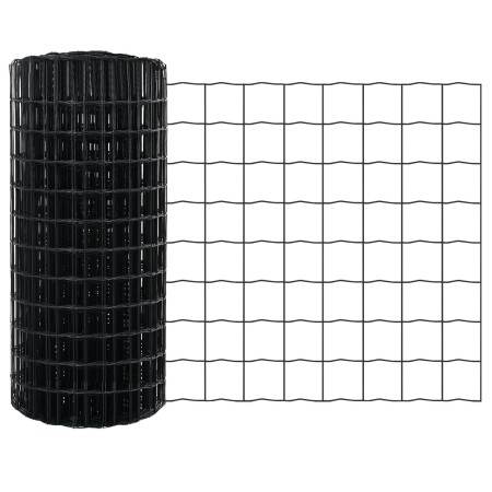 Valla Euro con 5 Postes U Gris 0.4x10 m Acero de , Postes de cerca - Ref: Foro24-3336086, Precio: 38,04 €, Descuento: %