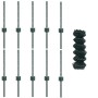 Cerco de Malla Eslabonada  con 10 Postes U Verde 0.4x10 m Acero | Foro24.es | Tu tienda online para hogar, jardín y más Foro24.es