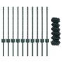 Cerca de Eslabones de Cadena con 10 Postes U Verde 0.6x10 m Acero de , Postes de cerca - Ref: Foro24-3336238, Precio: 75,09 €...