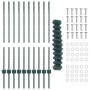 Cerca de Malla de Eslabones con 10 postes en U Verde 1x10 m Acero de , Postes de cerca - Ref: Foro24-3336240, Precio: 97,10 €...