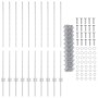 Cerca de malla de cadena con 20 postes en plata 1.2x10 m de acero de , Postes de cerca - Ref: Foro24-3336297, Precio: 106,35 ...