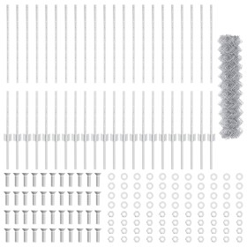 Juego de Vallas de Jardín Juego de 2 Acero galvanizado 25 x 1 m de , Postes de cerca - Ref: Foro24-3336307, Precio: 164,31 €,...