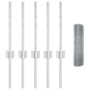 Cerca de Alambre Soldado con 5 Postes en Plata 0,4x10 m Acero de , Postes de cerca - Ref: Foro24-3336310, Precio: 33,30 €, De...