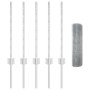 Juego de Vallas de Jardín Pack de 2 Plata galvanizada de , Postes de cerca - Ref: Foro24-3336316, Precio: 41,78 €, Descuento: %