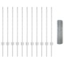 Cerca de Alambre Soldado con 11 Postes - Plata 0.8x25 m de Acero de , Postes de cerca - Ref: Foro24-3336356, Precio: 96,41 €,...