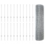 Cerca de Alambre Soldado con 22 Postes U Plata 0.8x50 m Acero de , Postes de cerca - Ref: Foro24-3336391, Precio: 178,61 €, D...