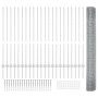 Cerca de Alambre Soldado con 44 Posts en U Plata 1.2x50 m Acero de , Postes de cerca - Ref: Foro24-3336399, Precio: 246,65 €,...