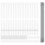 Cerca de Alambre Soldado con 44 Postes en U Plateados 1.4x50 m Acero de , Postes de cerca - Ref: Foro24-3336406, Precio: 256,...