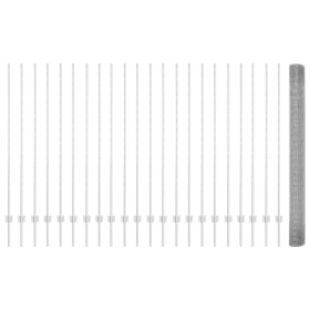Cerca de Alambre Soldado con 44 Postes en Plata 1.6x50 m Acero de , Postes de cerca - Ref: Foro24-3336411, Precio: 296,83 €, ...