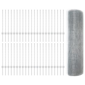 Cerca de Alambre Soldado con 44 Postes en U Plata 0.8x100 m Acero de , Postes de cerca - Ref: Foro24-3336424, Precio: 325,08 ...