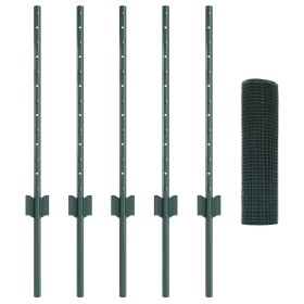 Conjunto de Paneles de Cerca Rústicos Set de 2 Verde Metal de , Postes de cerca - Ref: Foro24-3336432, Precio: 42,39 €, Descu...