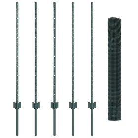 Conjunto de Vallas de Alambre de Pollo Juego de 2 Verde de , Postes de cerca - Ref: Foro24-3336447, Precio: 57,75 €, Descuent...