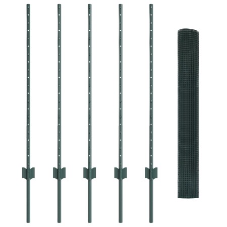 Conjunto de Vallas de Alambre de Pollo Juego de 2 Verde de , Postes de cerca - Ref: Foro24-3336447, Precio: 57,75 €, Descuent...
