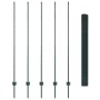 Cerca de Alambre Soldado con 5 Postes en Verde 1.6x10 m de Acero de , Postes de cerca - Ref: Foro24-3336462, Precio: 74,74 €,...