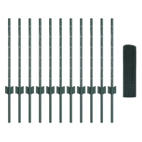 Set de Cerca de Malla para Pollos Juego de 2 Verde de , Postes de cerca - Ref: Foro24-3336468, Precio: 65,39 €, Descuento: %