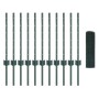 Juego de Cerca de Malla para Pollos Set de 2 Verde PVC, Metal de , Postes de cerca - Ref: Foro24-3336469, Precio: 65,50 €, De...