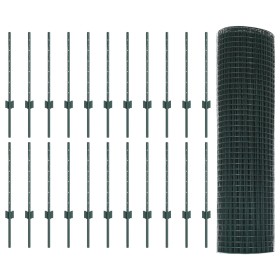 Cerca de Alambre Soldado con 22 Poste U Verde 0.5x50 m Acero de , Postes de cerca - Ref: Foro24-3336504, Precio: 116,99 €, De...