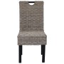 Silla de comedor 4 uds Kubu ratán madera de mango en Sillas de comedor | Comprar online en Foru.es