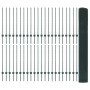 Valla Soldada con 44 postes U Verde 1x100 m de Acero de , Postes de cerca - Ref: Foro24-3336544, Precio: 358,43 €, Descuento: %
