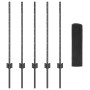 Valla de Alambre Soldado con 5 Postes en U Gris 0.8x10 m Acero de , Postes de cerca - Ref: Foro24-3336559, Precio: 47,34 €, D...