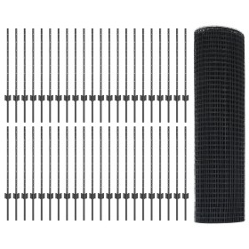 Cerca de Alambre Soldado con 44 postes U Gris 0.8x100 m de Acero de , Postes de cerca - Ref: Foro24-3336658, Precio: 318,29 €...