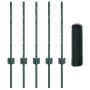 Postes de Cerco 5 pcs U-Channel Verde 60 cm de Acero, Cerco Hexagonal Verde 0.5x10 m de Acero de , Postes de cerca - Ref: For...