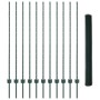 Postes de Valla  11 pcs U-Channel Verde 140 cm Acero, Valla Hexagonal  Verde 1,4x25 m Acero | Foro24.es | Tu tienda online para hogar, jardín y más Foro24.es