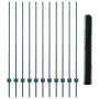 Postes de Cerca  11 pcs U-Channel Verde 140 cm Acero, Cerca Hexagonal  Verde 1.4x25 m Acero | Foro24.es | Tu tienda online para hogar, jardín y más Foro24.es