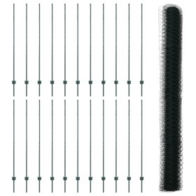 Comprar Postes de Cerca 11 pcs U-Channel Verde