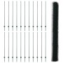 Postes de Cerca 11 pcs U-Channel Verde 160 cm Acero, Cerca Hexagonal Verde 1.6x50m Acero de , Postes de cerca - Ref: Foro24-3...