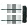 Postes de Cerca 11 pcs U-Channel Verde 40 cm Metal, Cerca Hexagonal Verde 0,4x100 m Metal de , Postes de cerca - Ref: Foro24-...