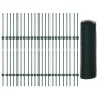 Postes de Cerca 11 pcs U-Channel Verde 60 cm Acero, Cerca Hexagonal Verde 0.5x100 m Acero de , Postes de cerca - Ref: Foro24-...