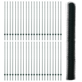 Comprar Postes de Cerca 11 pcs U-Channel Verde