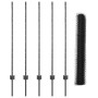 Postes de Cerca 10 pcs U-Channel Gris 120 cm Acero, Cerca Hexagonal Gris 1,2x10 m Acero de , Postes de cerca - Ref: Foro24-33...