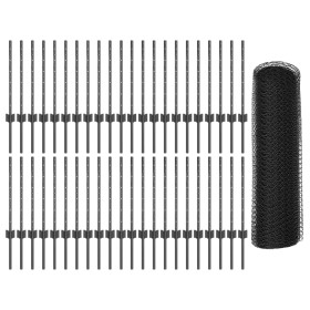 Comprar Puestos de Valla 11 pcs U-Channel Gris 60