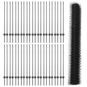 Comprar Poste de Valla 22 pcs U-Channel Gris 120